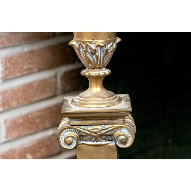 A Wonderful Collection of Antique Brass Fireplace Accessories For Sale - Image 4 of 12