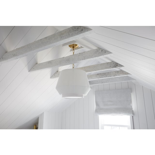 Hudson Valley Lighting Debi 18 in. 1 Light Pendant in Aged Brass Finish For Sale - Image 9 of 11