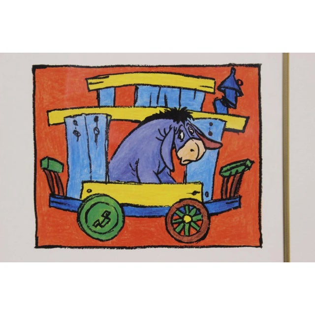"Three Cheers for Pooh!" Gilt Framed Colour Print For Sale - Image 4 of 4