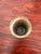 Late 20th Century Studio Pottery Speckled Stoneware Cylinder Bud Vase With Blue Gray Rim For Sale - Image 6 of 8