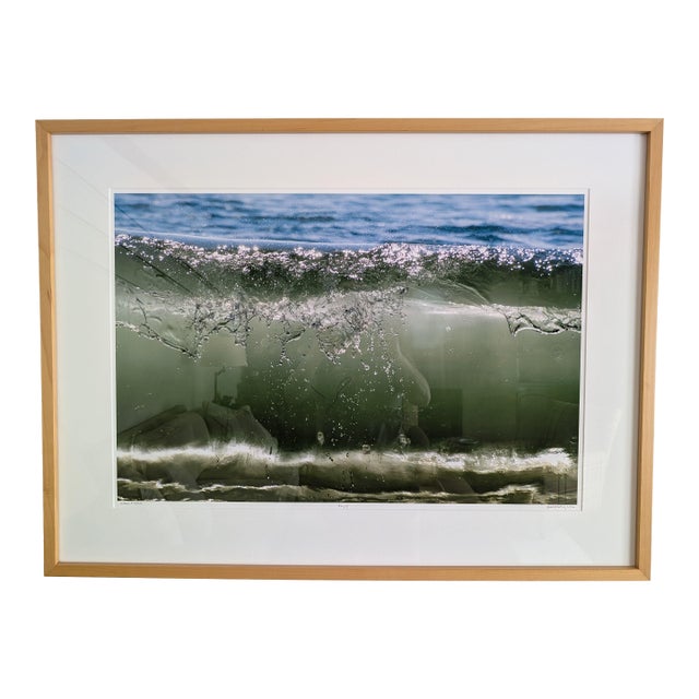 "Wave #7455" #2 of 5, Archival Pigment Print by Bill Dewey, Framed For Sale