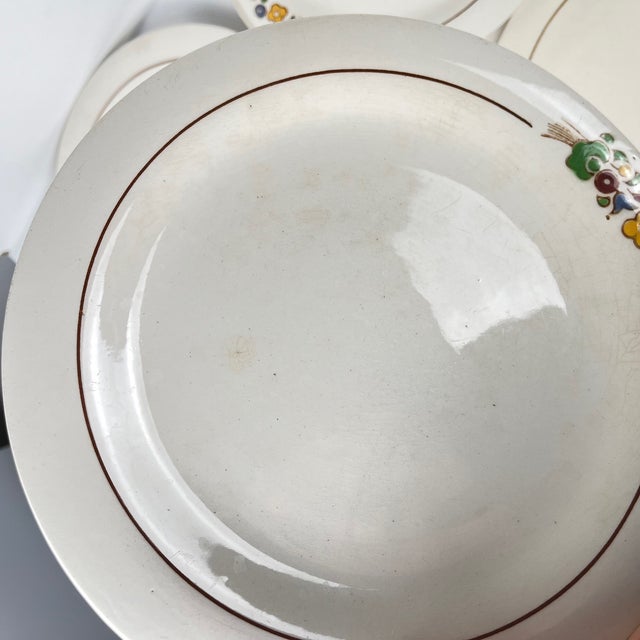 Vintage Dinner Plates from Longwy, 1930s, Set of 10 For Sale - Image 10 of 14