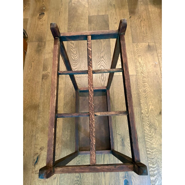 American Antique Mission Oak Primitive Walking Stick Umbrella Stand For Sale - Image 3 of 5