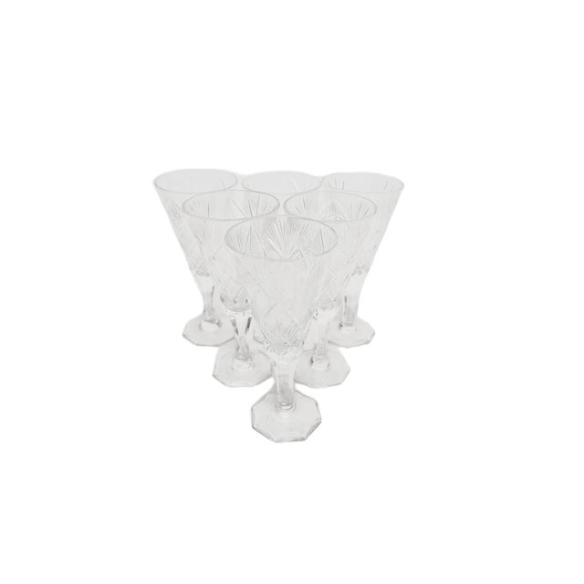 Art Deco Polish Champagne Glasses, 1900s, Set of 6, in Very Good conditions. Designed 1890 to 1919
