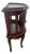 Late 20th Century China Cabinet Demilune Half Moon Shape Curio Display, Led Lighted, Beveled Glass For Sale - Image 10 of 14