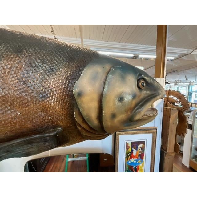 Large Vintage Fish Store Trade Sign Sculpture | Chairish
