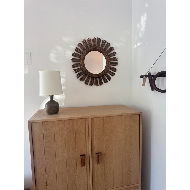 Rustic European Tiny Vintage Ceramic Lamp, France For Sale - Image 3 of 14