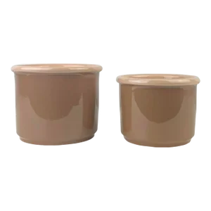 Pair of Ceramic Planters Made in Italy