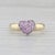0.46ctw Pink Sapphire Pave Heart Cluster Ring 14k Yellow White Gold Size 6.75-7 For Sale In Greensboro - Image 6 of 7