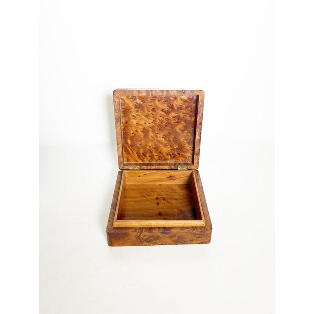 Square Wooden Box, France, 1970s For Sale - Image 4 of 8
