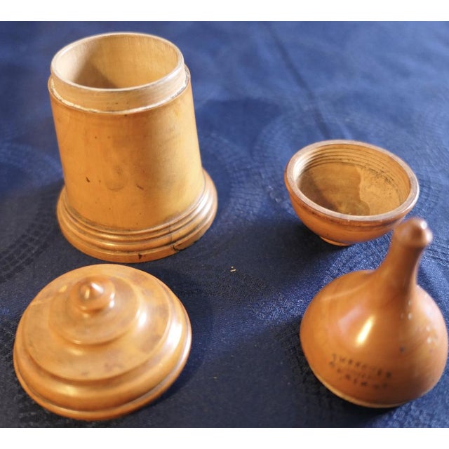 Industrial Antique Pharmacy Containers in Sycamore, Set of 2 For Sale - Image 3 of 9