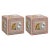 Textile Cube Ottoman in Fauna Multi, Set of 2 For Sale - Image 7 of 7