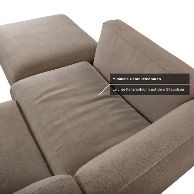 Soft Dream Fabric Corner Sofa Beige Cream Sofa by Antonio Citterio for Flexform For Sale - Image 12 of 18