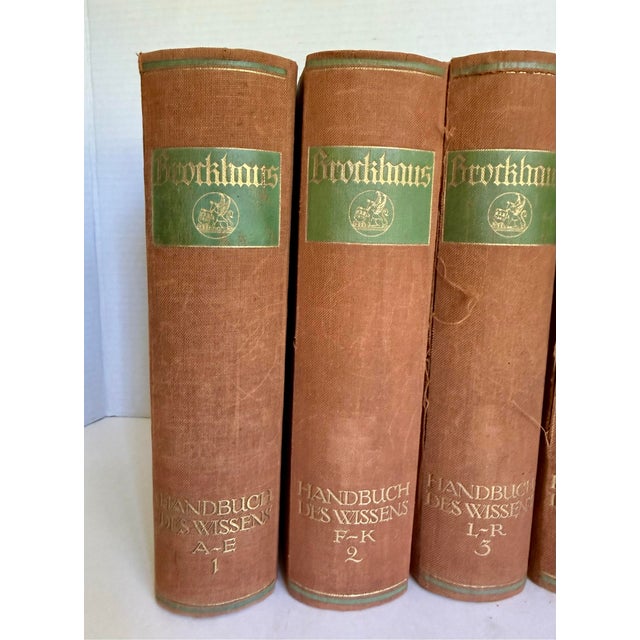 Gothic 1926 German Brockhaus Handbuch Des Wissens Encyclopedia Books, Complete Set of 4 For Sale - Image 3 of 14