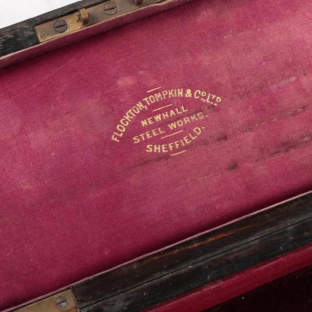 Victorian Silver-Plated Razors from Flockton Tompkin Co., Sheffield, United Kingdom, 1870, Set of 7 For Sale - Image 6 of 10