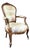 Antique Napoleon III Carved Wooden Armchair For Sale