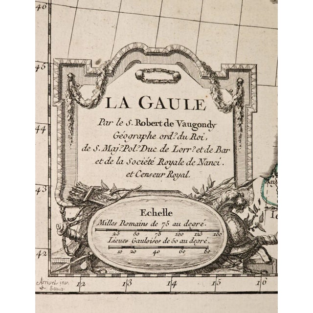 Mid 18th Century Map of France, Circa 1750 For Sale - Image 5 of 5