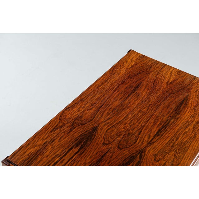Rosewood Sled-Legged Side Tables, Denmark, 1960s, Set of 2 For Sale - Image 9 of 14