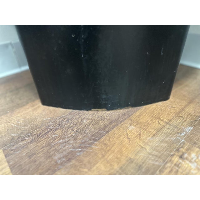 Mid-Century Faux Black Corner Faux Fireplace For Sale - Image 4 of 7