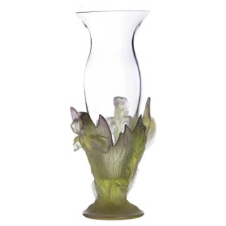 Crystal Vase from Daum, 20th Century For Sale