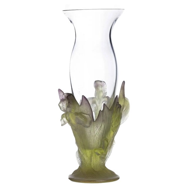 Crystal Vase from Daum, 20th Century For Sale
