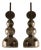 Smoked in Black Nickel Wall Sconces, Set of 2 For Sale
