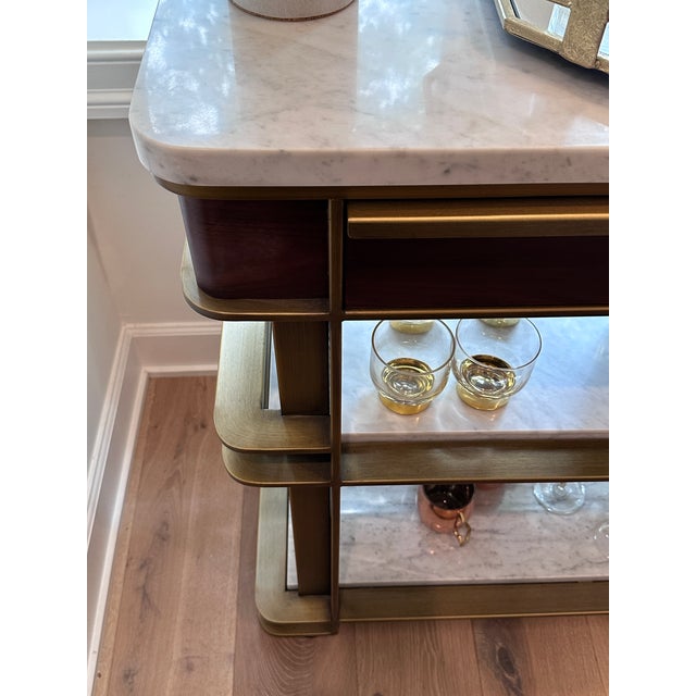 Arhaus Sama Bar Cart For Sale - Image 10 of 11