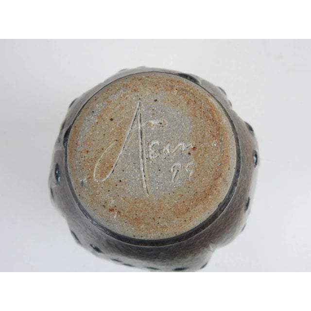 Contemporary Richard Aerni Stoneware Studio Pottery Vase For Sale - Image 4 of 8