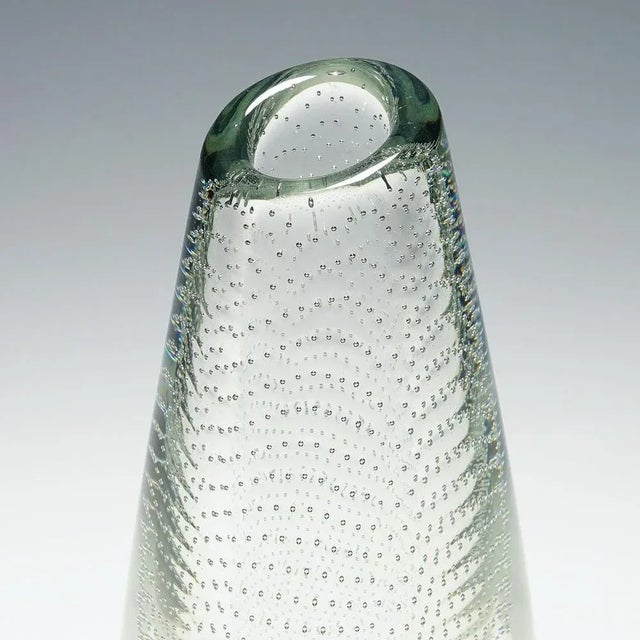 1950s Vintage Art Glass Vase attributed to Gunnel Nyman for Nuutajarvi Notsio, 1959 For Sale - Image 5 of 11