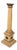 Antique Sculptural Church Candleholder in Wood, 1860 For Sale
