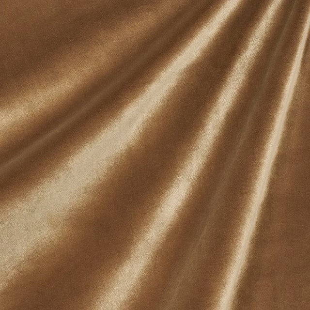 SAMPLE - Schumacher Alistair Indoor/Outdoor Velvet Fabric In Mushroom For Sale