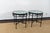 Black Vintage Janus Et Cie Amalfi Collection Powder Coated Epoxy Coated Steel Finish Tables- a Pair For Sale - Image 8 of 8