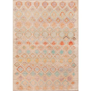Nazmiyal Collection Rustic Geometric Small Size Contemporary Area Rug For Sale