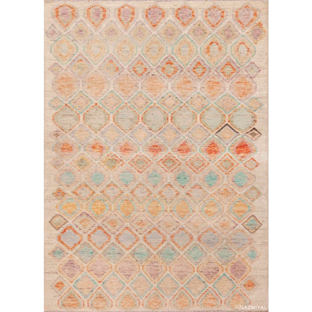 Nazmiyal Collection Rustic Geometric Small Size Contemporary Area Rug For Sale