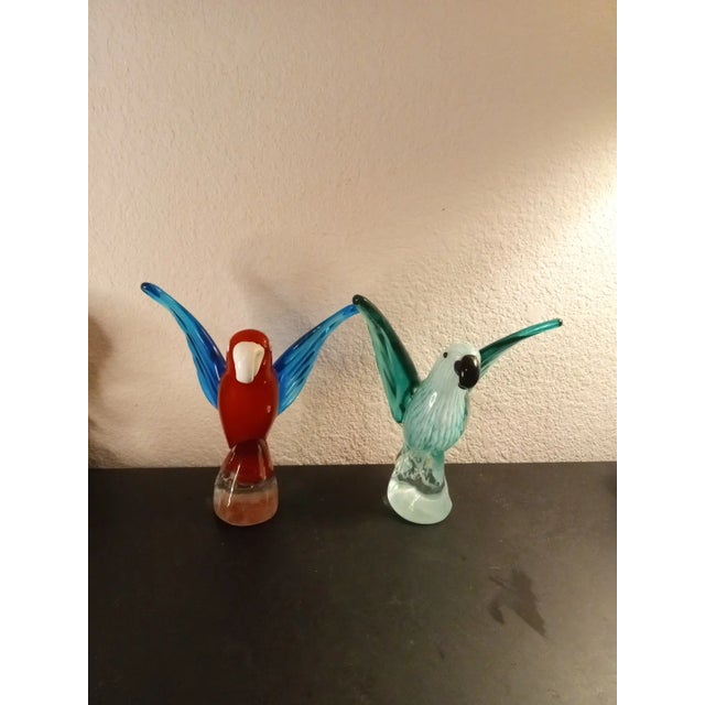 1990s Art Glass Soaring Toucan Sculptures For Sale In Dallas - Image 6 of 7