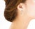 Contemporary Chanel Vintage Gold Plated CC Pearl Tear Drop Dangle Clip on Earrings, Pair For Sale - Image 3 of 4