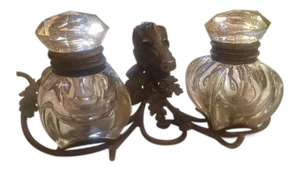 19th Century Bronze Inkwell With Boar's Head