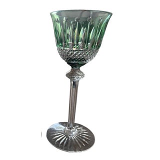 Green Wine Glass from Saint Louis Tommy For Sale