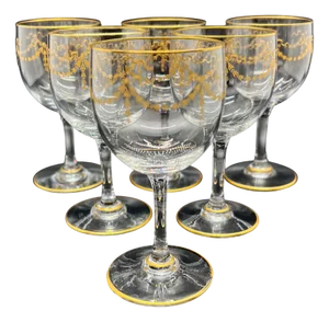 Antique Louis XVI Glasses from Baccarat, 1890s, Set of 6
