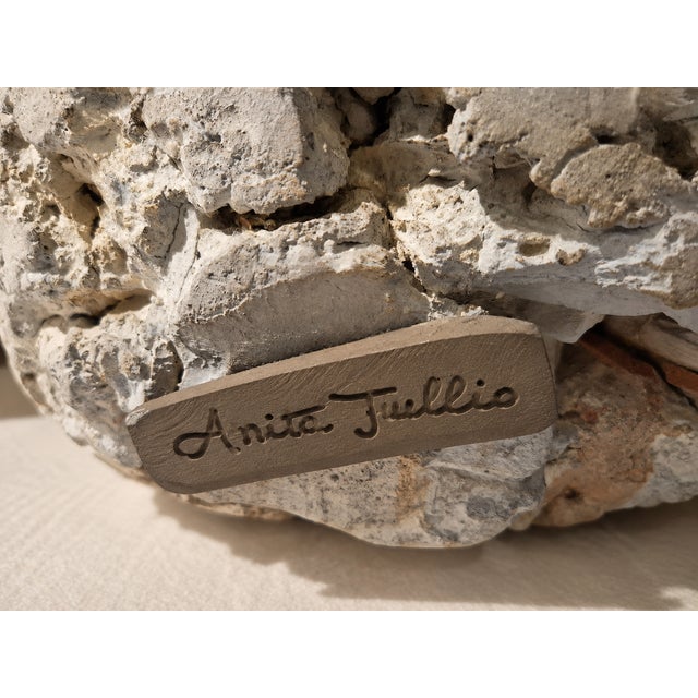 Anita Tullio, Biomorphic Sculpture, 1990s, Ceramic and Stone For Sale - Image 6 of 8