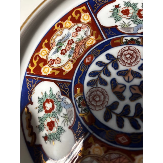 Ceramic Antique Japanese Imari Porcelain Shallow Bowl, Gold Seal Mark, Meiji-Taishō For Sale - Image 7 of 11
