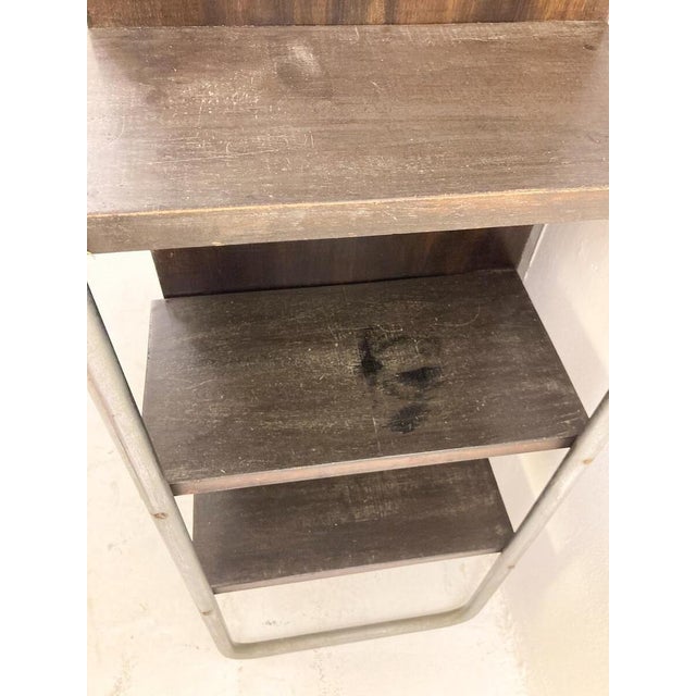 Modern Modern Wall Unit in Wood and Tubular Metal, 1920s For Sale - Image 3 of 17