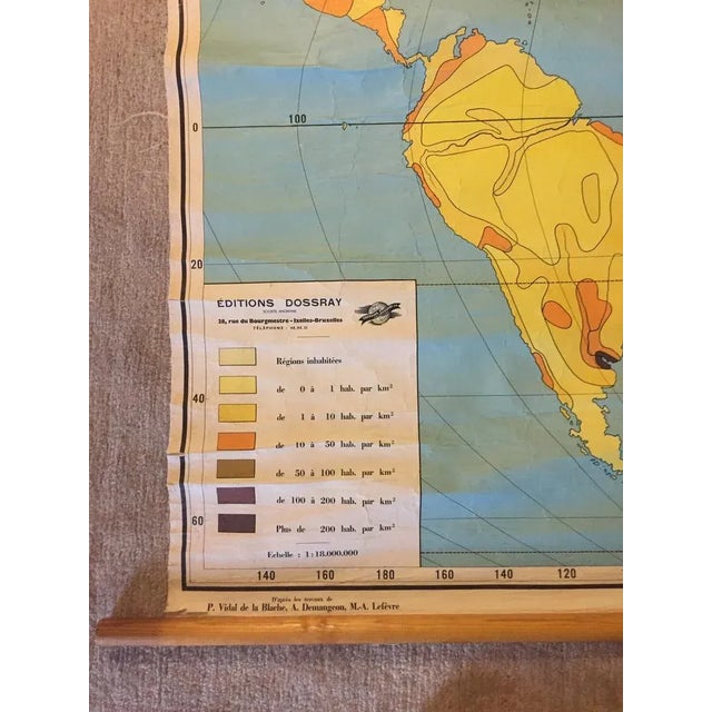 Population Density Map, 1960s For Sale - Image 9 of 11