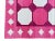 Handwoven Cotton Area Rug Vegetable Dyed Raspberry PInk and White Tile Patterned Gingham Dhurrie - 6'x9' For Sale - Image 10 of 10