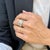White Men’s Bvlgari Bugari Iconic b.zero1 Four-Band 18k White Gold Band Ring For Sale - Image 8 of 8