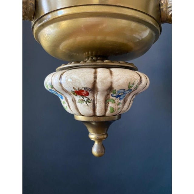 Vintage Ceramic Chandelier, 1960s For Sale - Image 12 of 13