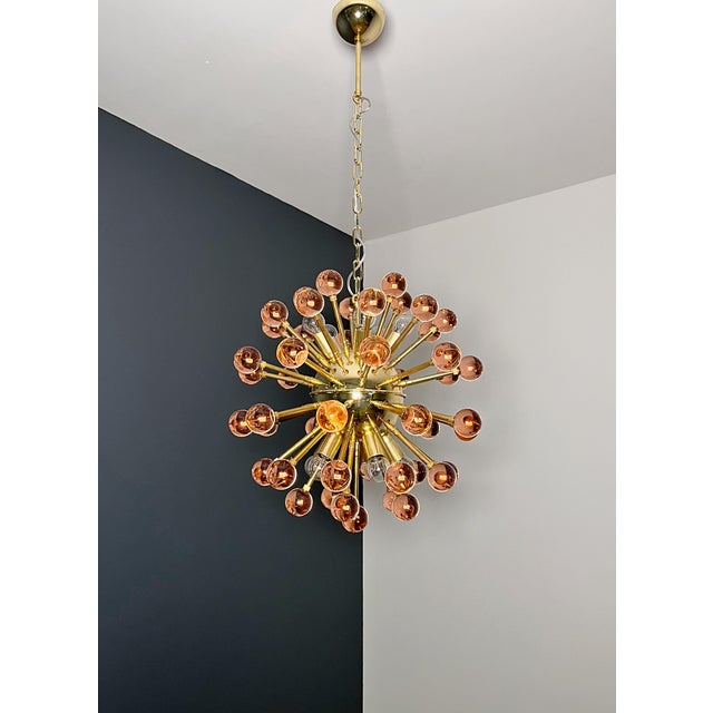 Pink Murano Glass Sputnik Chandelier, 1990s For Sale - Image 16 of 18
