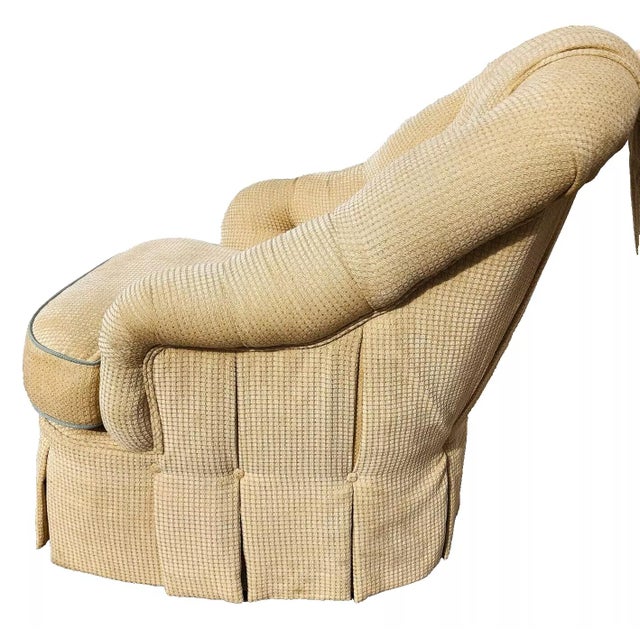 Set of 4 Club Chairs English Oversized by Century Furniture For Sale - Image 9 of 12