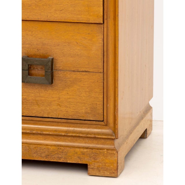 James Mont Pair of James Mont Style Mahogany Nightstands For Sale - Image 4 of 8