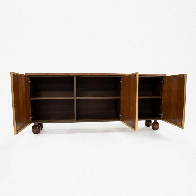 Contemporary "The Witness of Three" Limited-Edition Hand Painted Credenza For Sale - Image 3 of 11